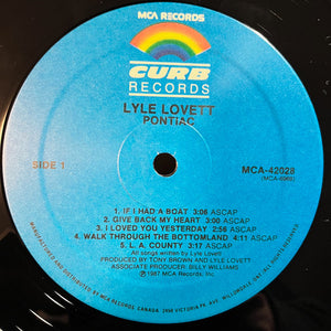 Lyle Lovett - Pontiac - 1987