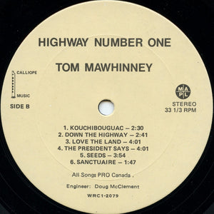 Tom Mawhinney - Highway Number One Vinyl Record