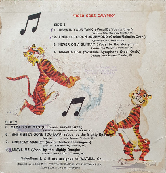 Various - Tiger Goes Calypso - 1965
