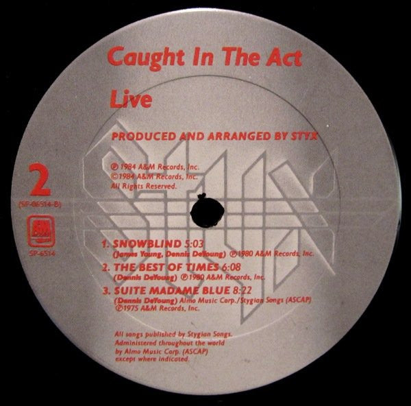 Styx - Caught In The Act Live - 1984