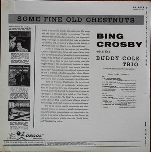 Bing Crosby With Buddy Cole Trio, The - Some Fine Old Chestnuts - 1957