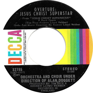 Alan Doggett / Yvonne Elliman - Overture: Jesus Christ Superstar / I Don't Know How To Love Him - 1971