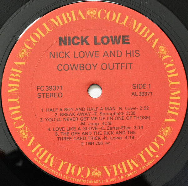 Nick Lowe And His Cowboy Outfit - Nick Lowe And His Cowboy Outfit - 1984