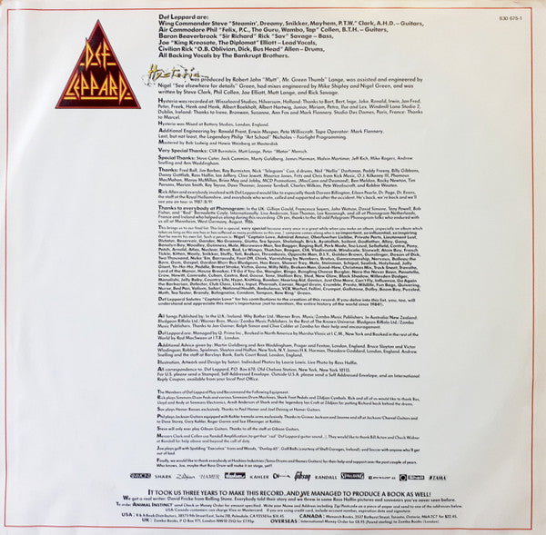 Def Leppard - Hysteria - 1987