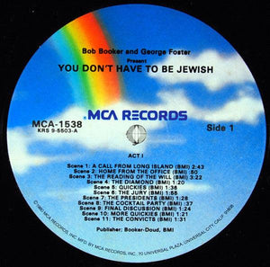 Bob Booker and George Foster - Present: You Don't Have To Be Jewish 1980 - Quarantunes
