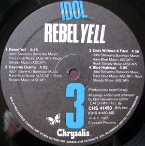 Billy Idol - Rebel Yell - 1983