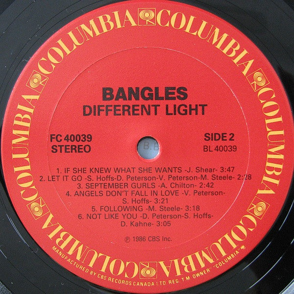 Bangles - Different Light