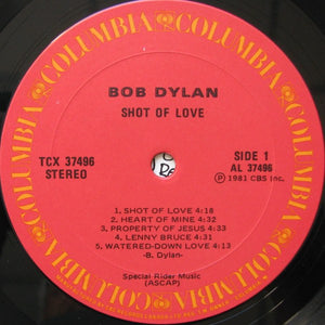 Bob Dylan - Shot Of Love Vinyl Record