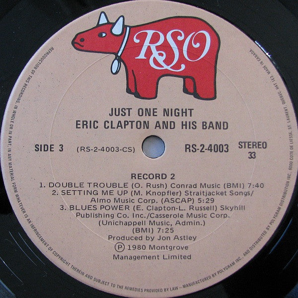 Eric Clapton - Just One Night - 1980