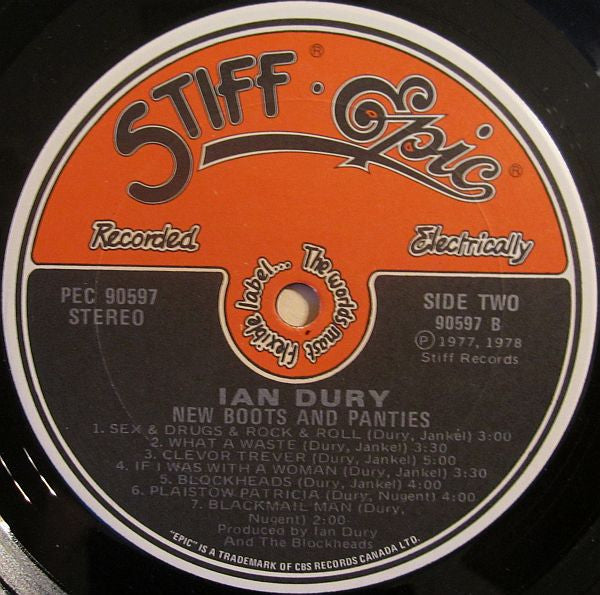 Ian Dury - New Boots And Panties!! - 1978