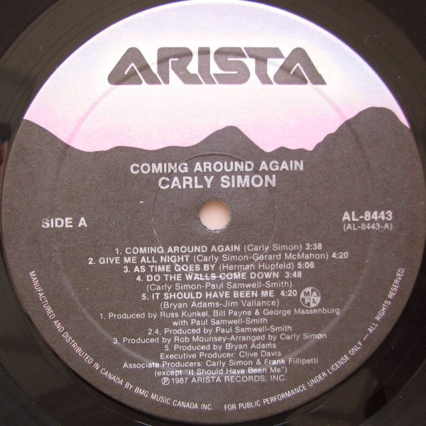 Carly Simon - Coming Around Again - 1987