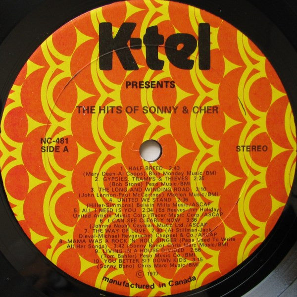 Sonny & Cher - The Hits Of Sonny & Cher - 1977