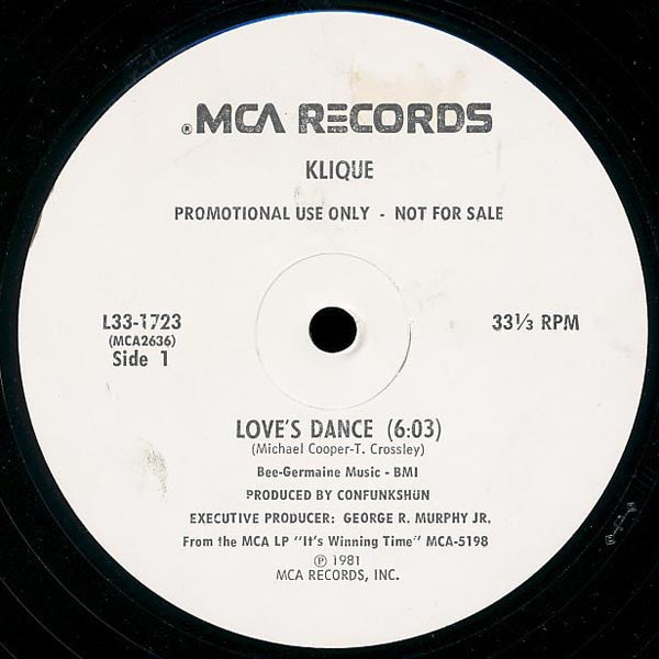 Klique - Love's Dance - 1981