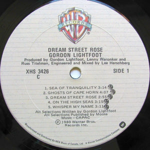 Gordon Lightfoot - Dream Street Rose - 1980