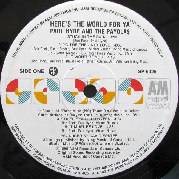 Paul Hyde - Here's The World For Ya