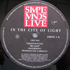 Simple Minds - Live In The City Of Light