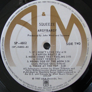 Squeeze - Argybargy - 1980