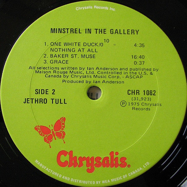 Jethro Tull - Minstrel In The Gallery - 1975