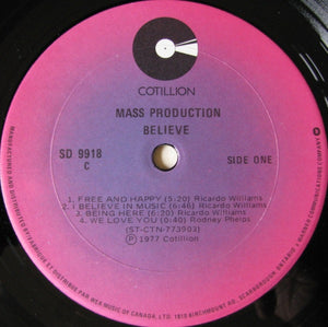 Mass Production - Believe Vinyl Record