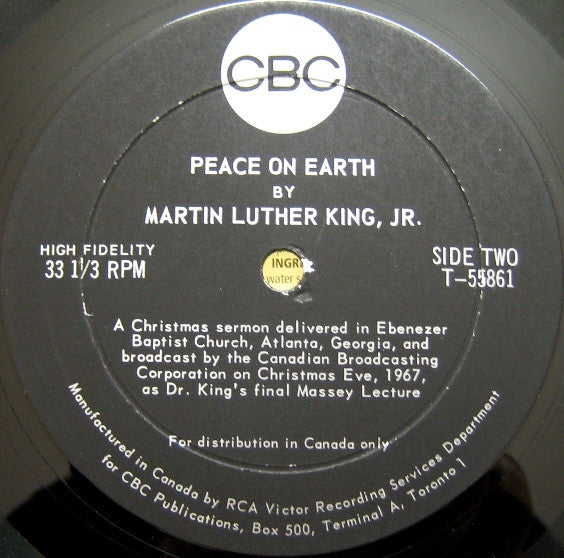 Dr. Martin Luther King, Jr. - Peace On Earth - 1968