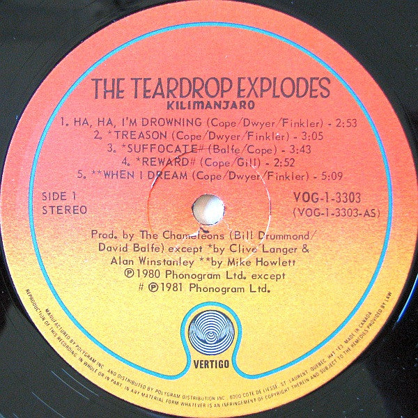 The Teardrop Explodes - Kilimanjaro