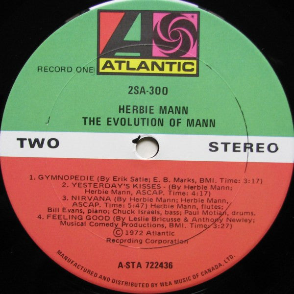 Herbie Mann - The Evolution Of Mann - 1972
