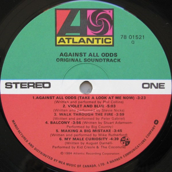 Various - Against All Odds (Music From The Original Motion Picture Soundtrack) - 1984