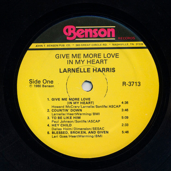 Larnelle Harris - Give Me More Love In My Heart - 1980