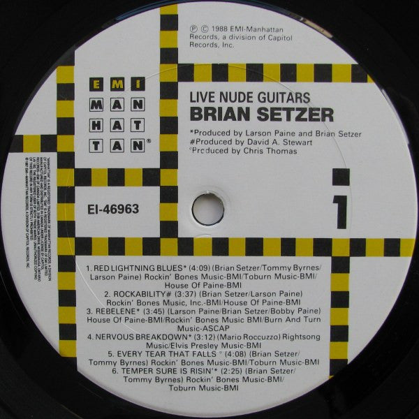 Brian Setzer - Live Nude Guitars - 1988