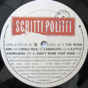Scritti Politti - Cupid & Psyche 85 - 1985
