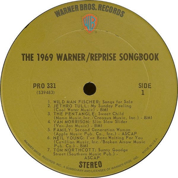 Various - The 1969 Warner / Reprise Songbook - 1970