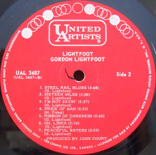 Gordon Lightfoot - Lightfoot - 1966