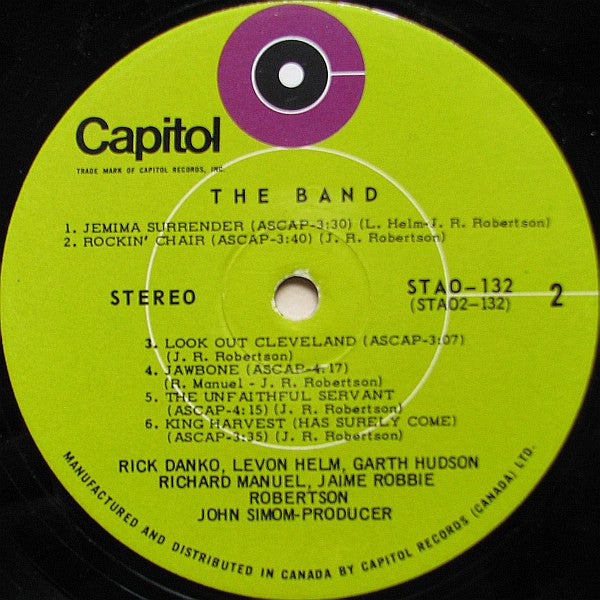 Band, The - The Band - 1969