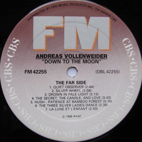 Andreas Vollenweider - Down To The Moon - 1986
