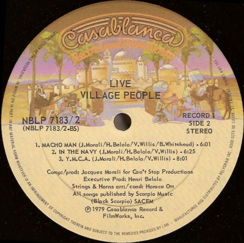 Village People - Live And Sleazy - 1979