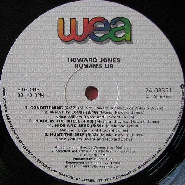 Howard Jones - Human's Lib
