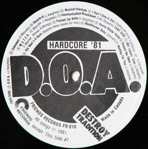 D.O.A. - Hardcore 81 - 1981