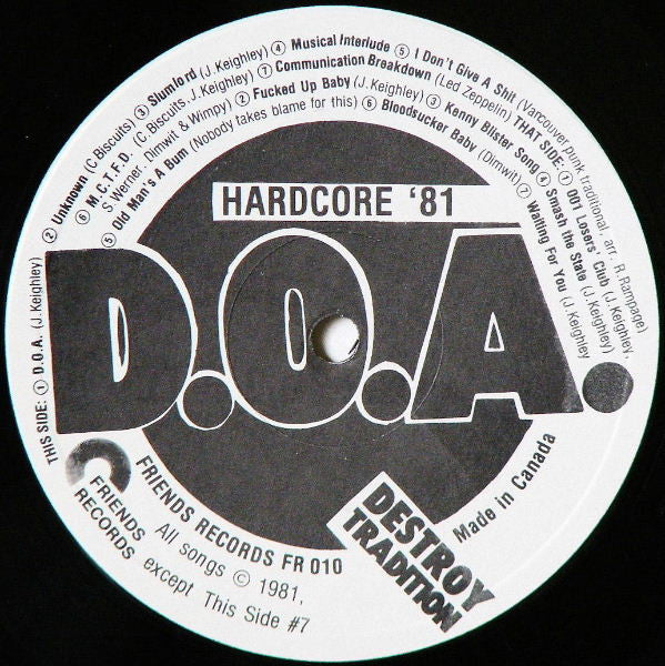 D.O.A. - Hardcore 81 - 1981