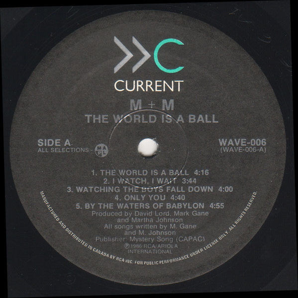M + M - The World Is A Ball - 1986
