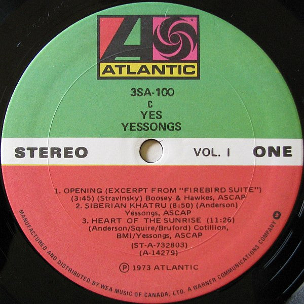 Yes - Yessongs -