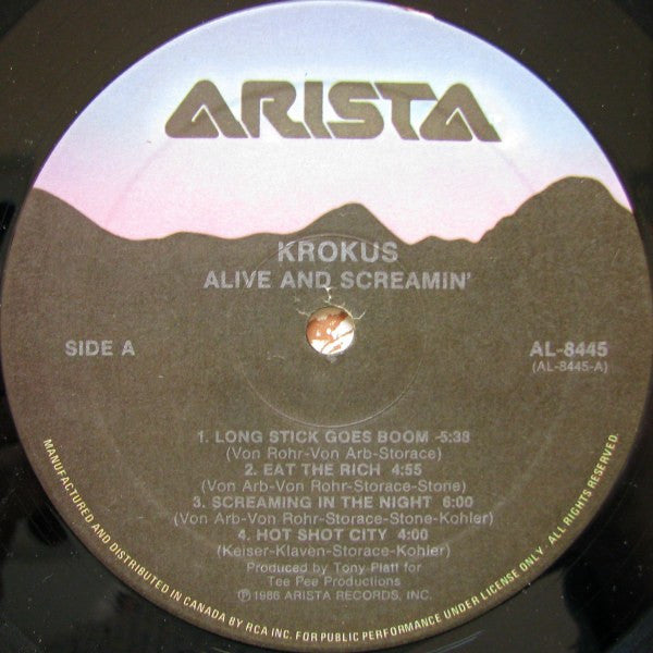 Krokus - Alive And Screamin' - 1986