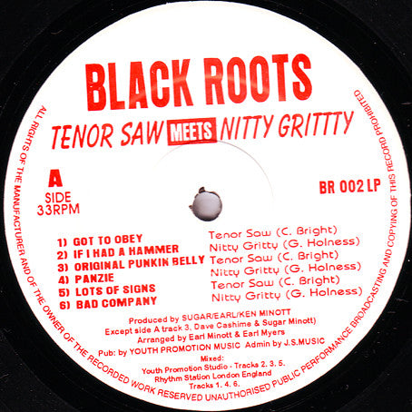 Tenor Saw, Nitty Gritty - With Lots Of Sign - 1994