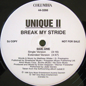 Unique II - Break My Stride