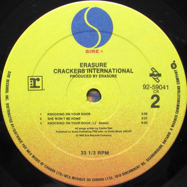 Erasure - Crackers International - 1988