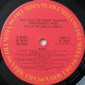 Willie Nelson & Family - Honeysuckle Rose (Music From The Original Soundtrack) Vinyl Record