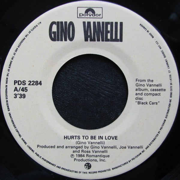 Gino Vannelli - Hurts To Be In Love - 1985