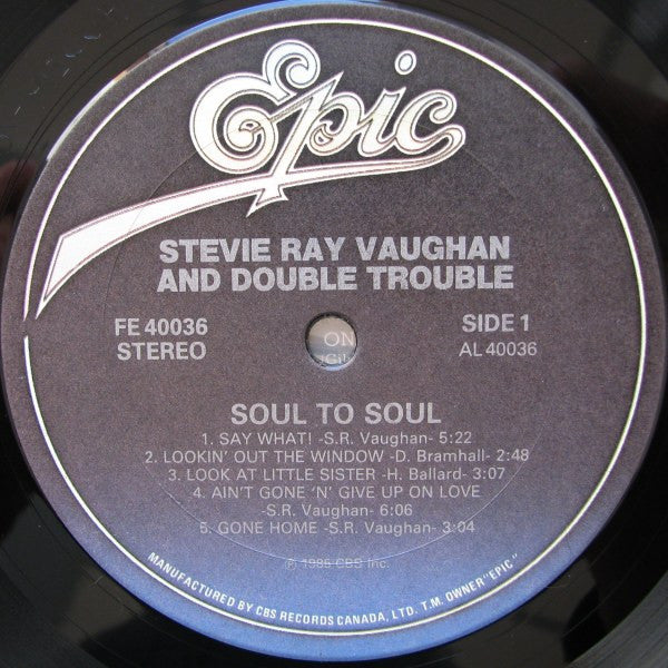 Stevie Ray Vaughan & Double Trouble - Soul To Soul