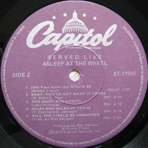 Asleep At The Wheel - Served Live - 1979