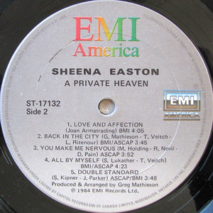 Sheena Easton - A Private Heaven - 1984