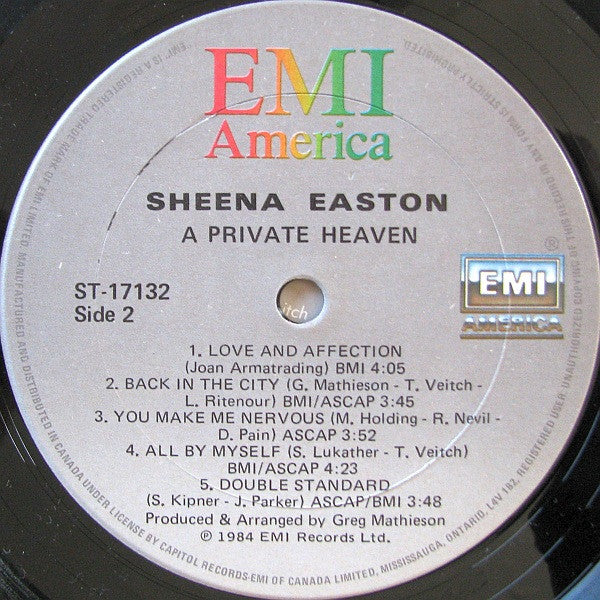 Sheena Easton - A Private Heaven - 1984
